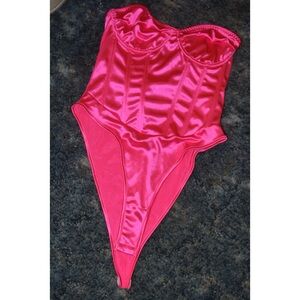 SHEIN pink bodysuit lingerie